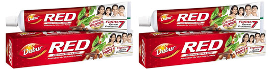 Dabur Red Toothpaste - 200g | World's No.1 Ayurvedic Paste | Fluoride Free|Helps in Bad Breath Treatment, Cavity Protection, Plaque Removal |For Whole Mouth Health| Power of 13 Potent Ayurvedic Herbs
