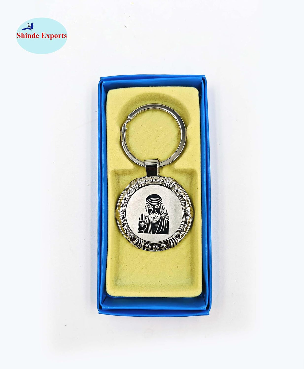 SHINDE EXPORTS shirdi saibaba keychain/key chain for bike, car