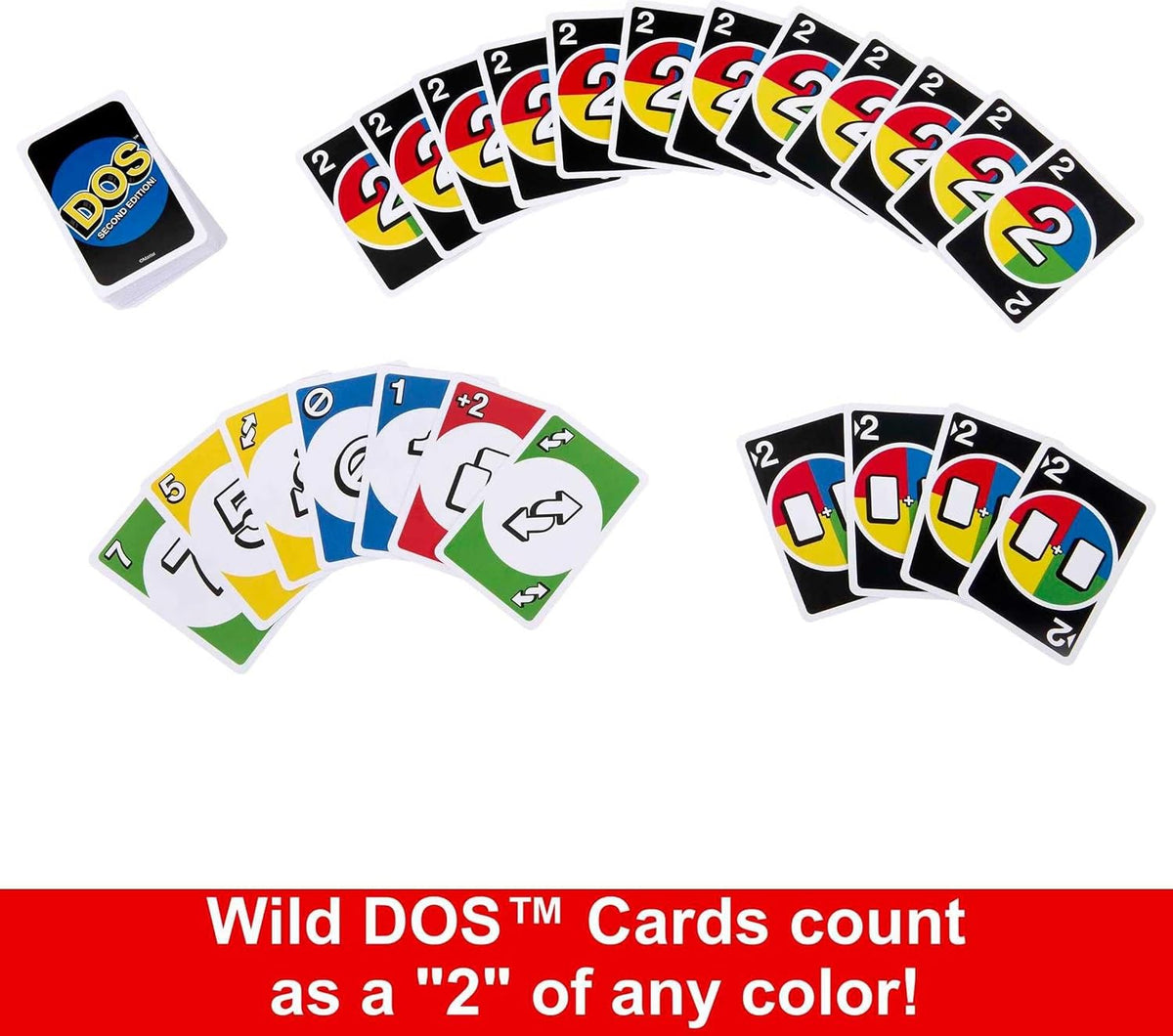 Mattel Games DOS 2nd Edition Card Game Ages 7+ 2-6 Players