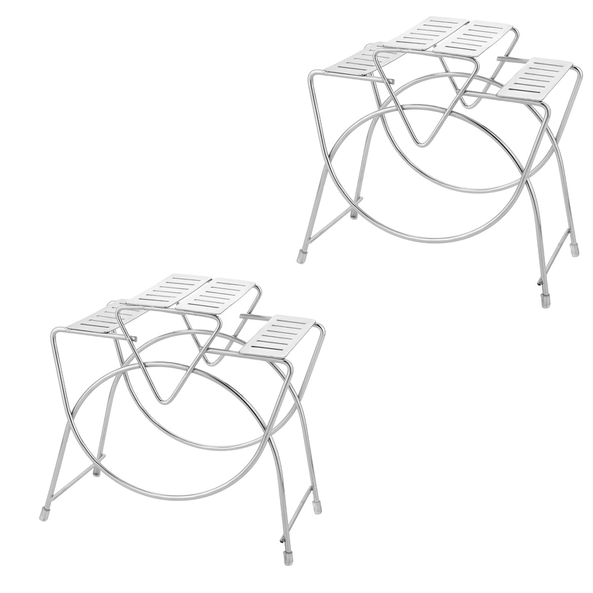 Parage Combo 2 Piece Stainless Steel Cutlery Stand for Dining Table, ONLY Stand (Square, Pack of 2)