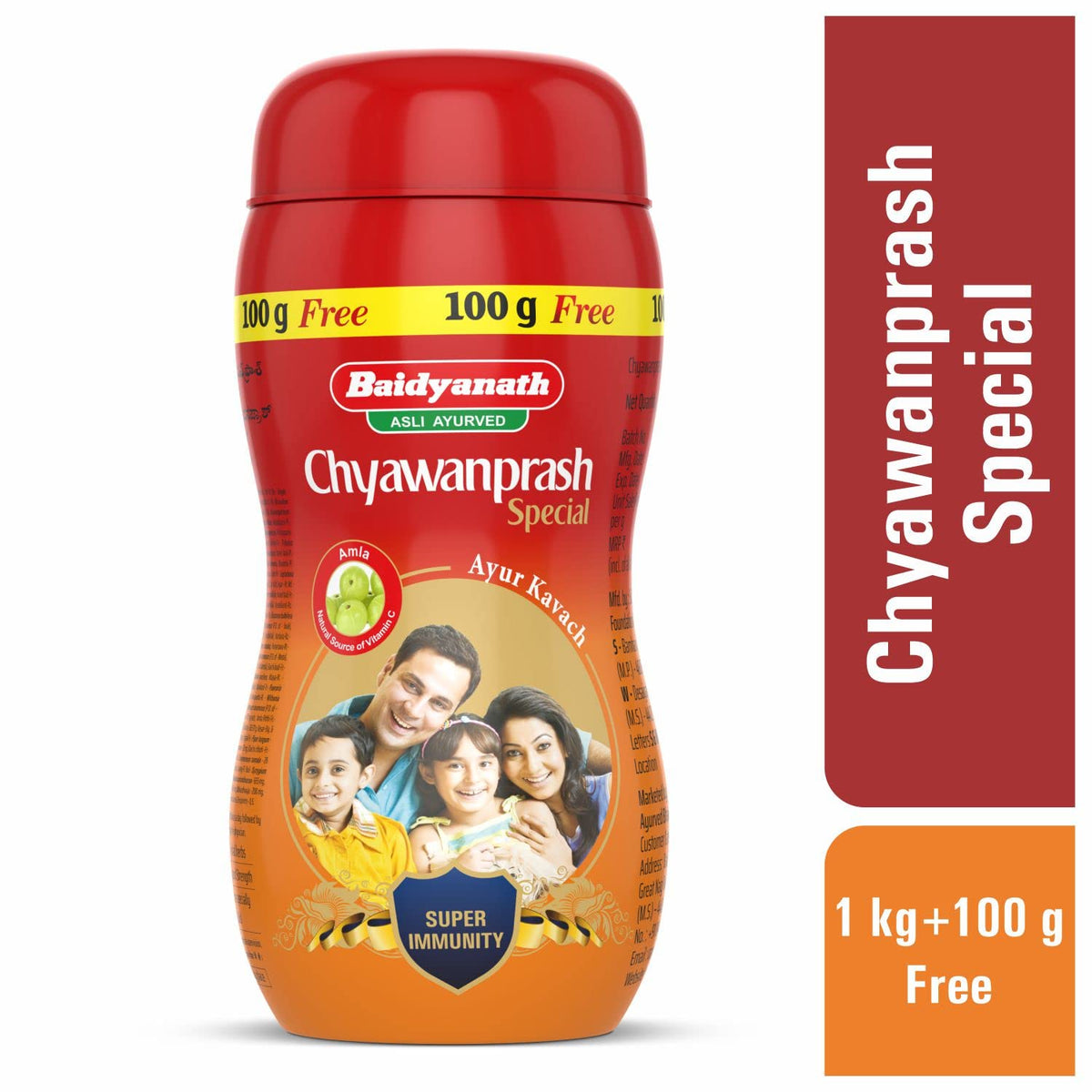 Baidyanath Asli Ayurved Chyawanprash Special 1kg & Chyawan-Fit Sugarfree 500gm (Combo Pack)