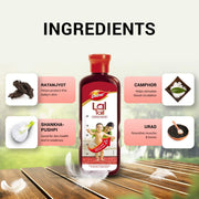 Dabur Lal Tail - Ayurvedic Baby Oil , Clinically Tested 2x Faster Physical Growth - 100 ml