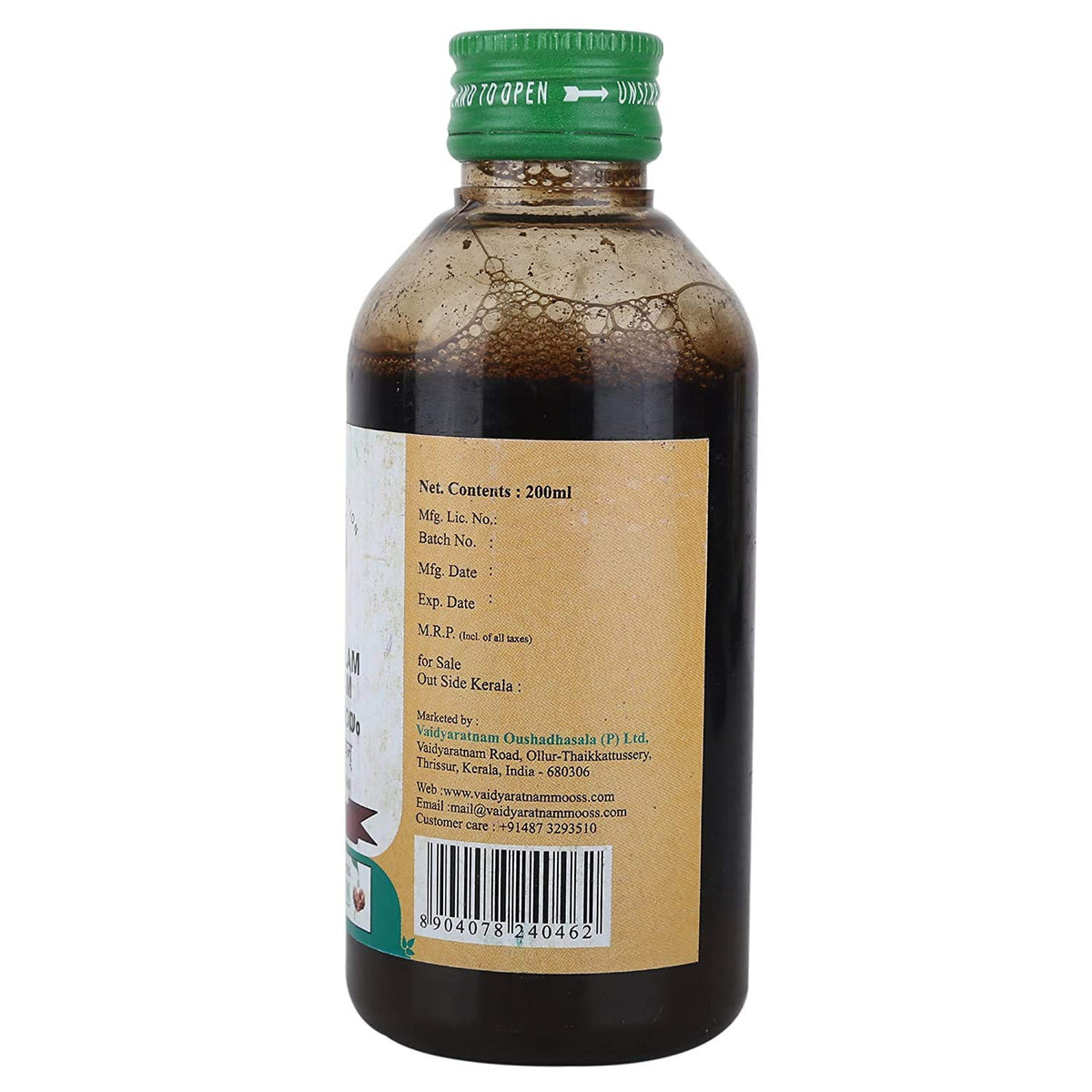 Vaidyaratnam Dasamoolam Kashayam 200 ml (Pack of 2)