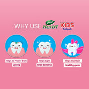 DABUR Herb'L Kids Toothpaste For 2-6 Years (Strawberry Flavour) - 80G