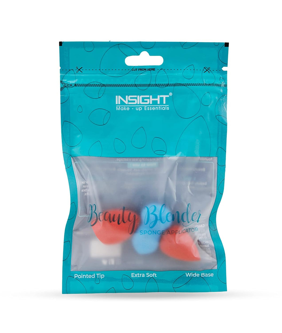 INSIGHT Beauty Blender Sponge Applicator | High-Definition Makeup Sponge for Face Makeup - Pack of 3