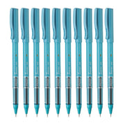 Hauser Sonic X Gel Pen Card Pack | Water Proof Ink For Smooth Flow System | Comfortable Grip With Smudge Free Writing | Sturdy Refillable Pen | Blue Ink, Set Of 10 Pens x 2 Packs