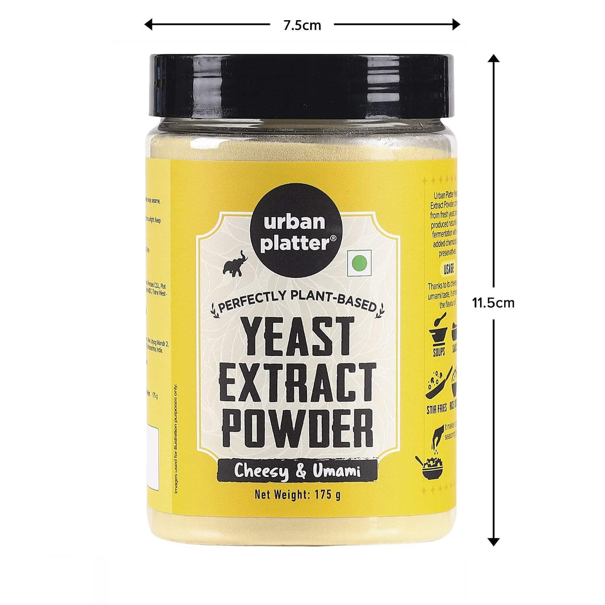 Urban Platter Nutritional Yeast Extract Powder, 175g (Unfortified | Deactivated Yeast Powder | For Consumption as Food)