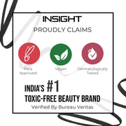 INSIGHT Eyebrow Define Duo (2 in 1)|Water-Resistant Formula | Semi-Matte Finish | Long-lasting | Smudgeproof|Precise Applicator| Tinted Gel|Grey-2.5g