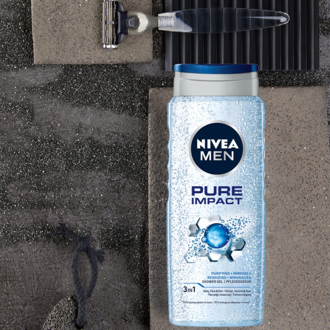NIVEA Men Body Wash, 500 ml & NIVEA Body Lotion for Very Dry Skin, Cocoa Nourish, with Coconut Oil & Cocoa Butter, 400 ml