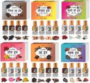 Parag Fragrances Musk Attar 4 in 1 Combo (Black, White, Razali & Arabian) Real, Natural & Alcohol-Free Grade 1 Attar/Long Lasting Perfume, Unisex, Oil, 6 Ml