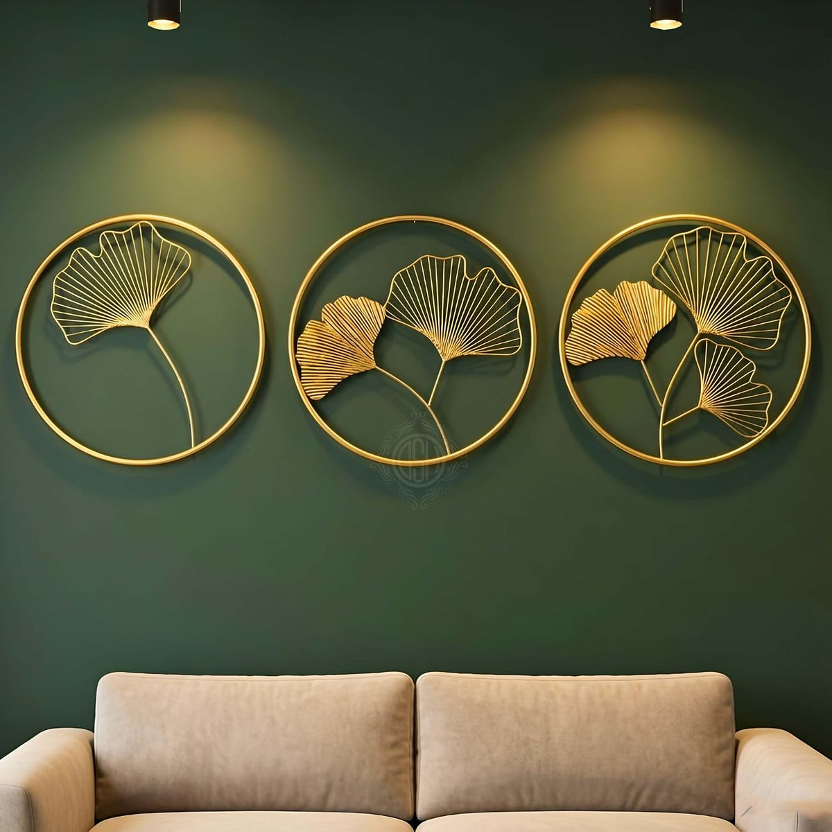 DSH CRAFTING YOUR CURIOSITY Metal Wall Art Wall Sculptures Hanging Perfect For Home Decorations Living Room Bedroom. (03-RING-3P)