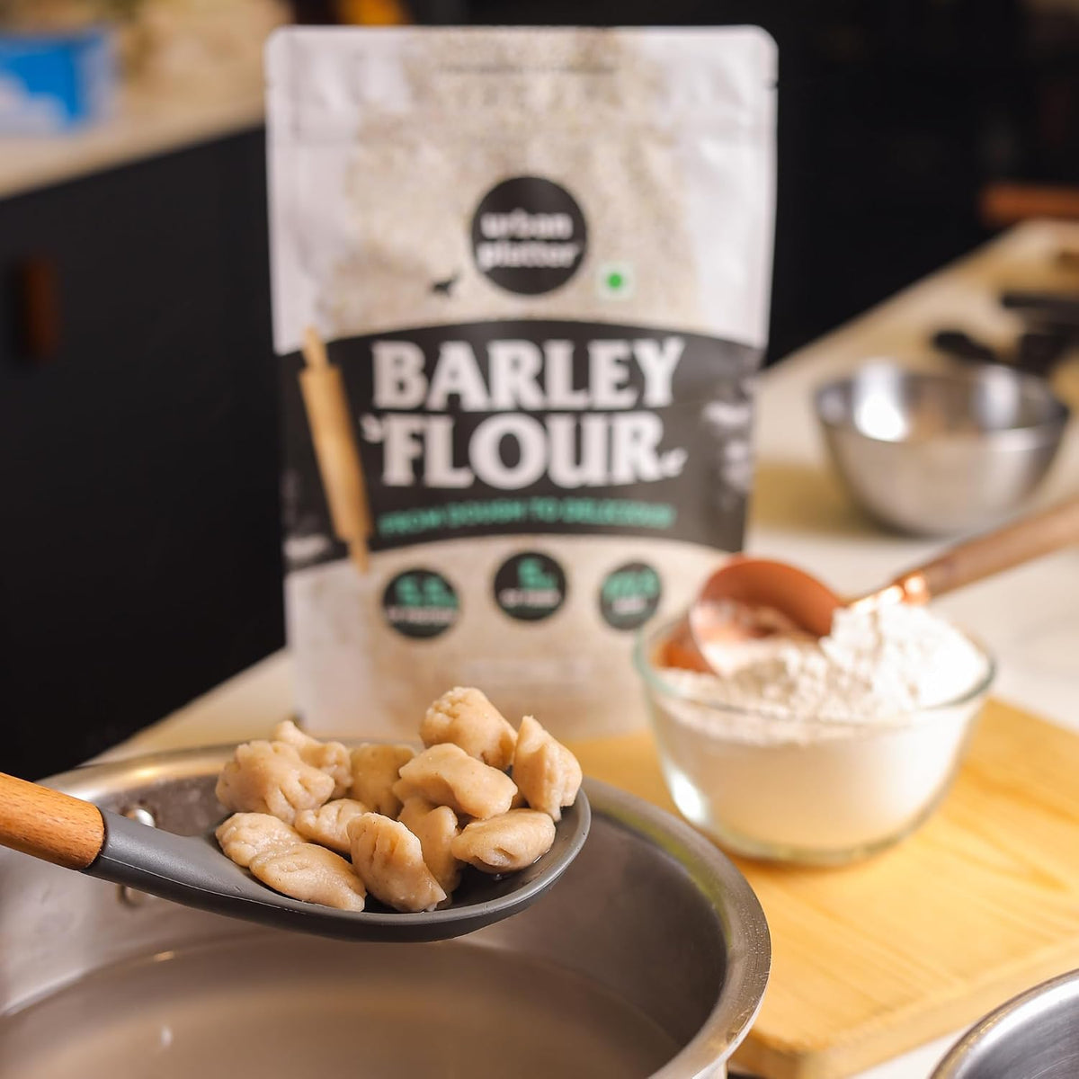 Urban Platter Barley Flour, 500g (High-Fiber | Stone-Ground | Ideal for Baking, Rotis & Traditional Recipes)
