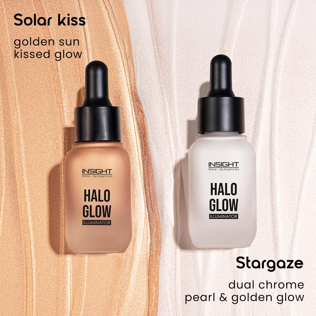INSIGHT Halo Glow Illuminator - Pink Aura | Dewy, Radiant Finish | Liquid Highlighter | Lightweight, Buildable & Long-Lasting | Multi-Use - 20g