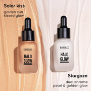 INSIGHT Halo Glow Illuminator - Pink Aura | Dewy, Radiant Finish | Liquid Highlighter | Lightweight, Buildable & Long-Lasting | Multi-Use - 20g