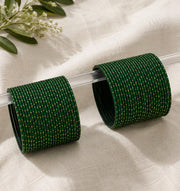 NMII Bangle Set for Women (DarkGreen) (MNY1-DarkGreen-2.6)
