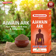 Baidyanath Ajwain Ark - 225 ml | Ayurvedic Solution for Stomach Health, Supports Digestion and Appetite