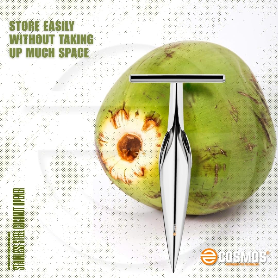 E-COSMOS® Stainless Steel Coconut Opener Tool, Coconut Driller, Coconut Opener Machine, Coconut Opener Knife, Coconut Water Opener