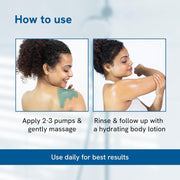 Be Bodywise 1% Salicylic Acid Body Wash 750 ml | Pack of 2 | Refreshing Showering Gel that Helps to Prevent Body Acne & Cleanse Skin | Paraben and SLS free