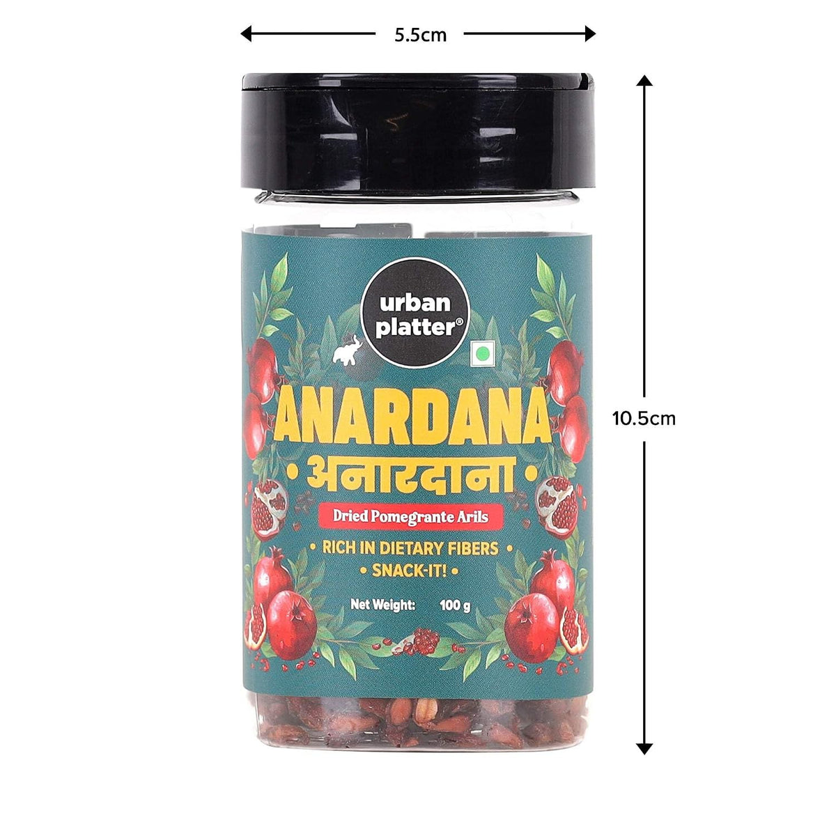 Urban Platter Anardana, 100g [Dried Pomegranate Arils, Healthy Snacks, Naturally Sweet, Superfood Goodness]