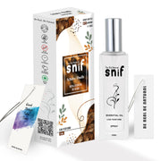The Old Natural Spray Car Perfumes with Essential Oils Fragrance in Glass bottle with 2 Hanging Tags | Car Air Fresheners 50ml (White Oudh)