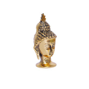 KridayKraft Lord Gautam Buddha Metal Statue Beautiful Gold Antique Finishing Meditation Buddha Murti Religious Idol for Home Office Decoration & Pooja Gifting Purpose Sculpture...