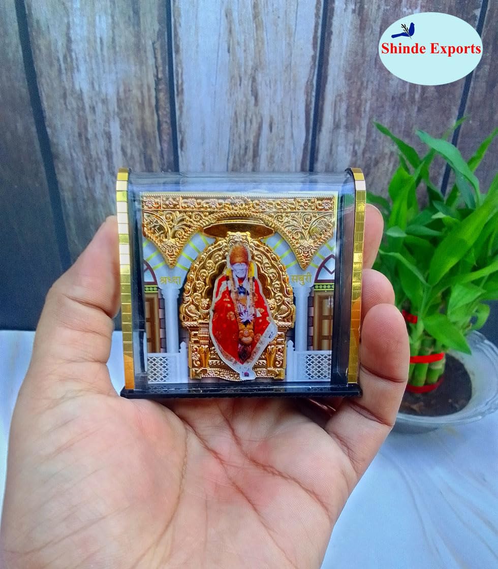 SHINDE EXPORTS shirdi saibaba car Dashboard Statue Idol (Samadhi)