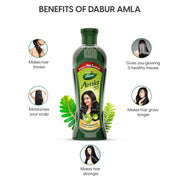 Dabur Amla Hair oil for Stronger, Longer and Thicker Hair -180ml
