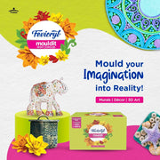 Fevicryl Mould It Clay 900 g | Clay Set for Modelling and Sculpting | Quick Air Dry Clay for Art and Craft | Create Murals, 3D Art, Sculptures & Home Decor | Gift for Artists, Students, Children