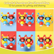 Toy Imagine Pack of 12 Mini Scooter Toy for Kids 3-12 Ages