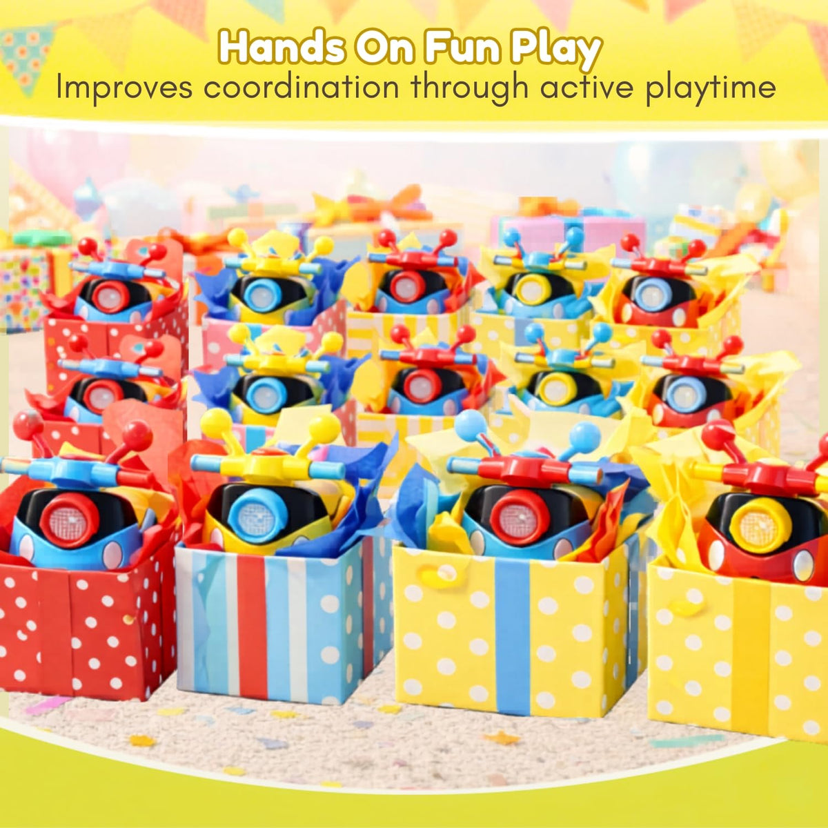 Toy Imagine Pack of 12 Mini Scooter Toy for Kids 3-12 Ages
