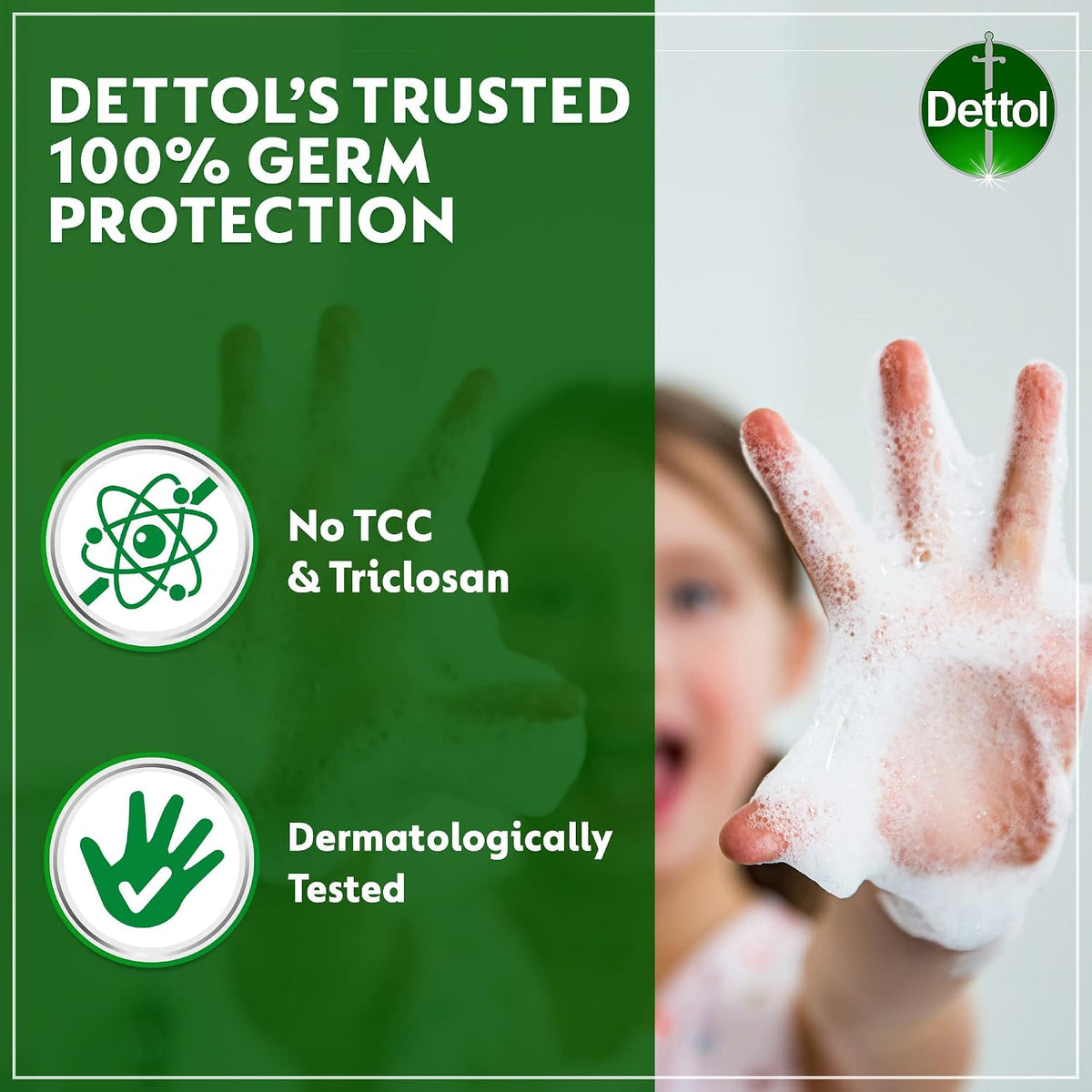 Dettol Liquid Handwash Dispenser Bottle Pump (Pack of 3 - 200ml each)- Original Hand Wash | Germ Defence Formula | 10x Better Germ Protection