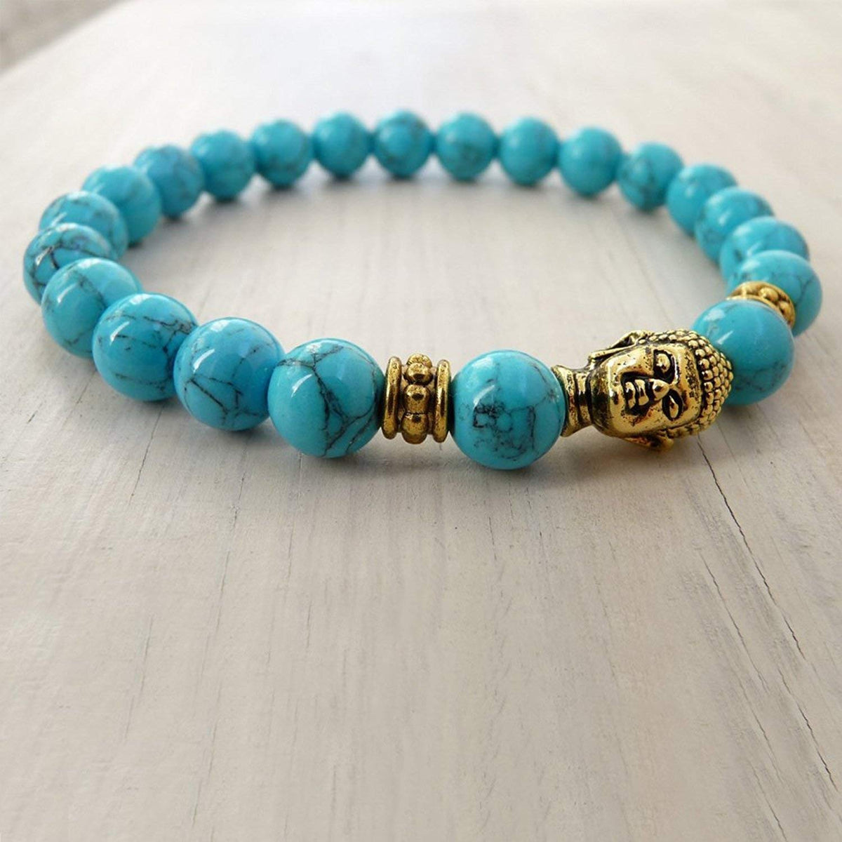 Rudradivine Alloy With Tourmaline Bracelet For Unisex Adult (blue)