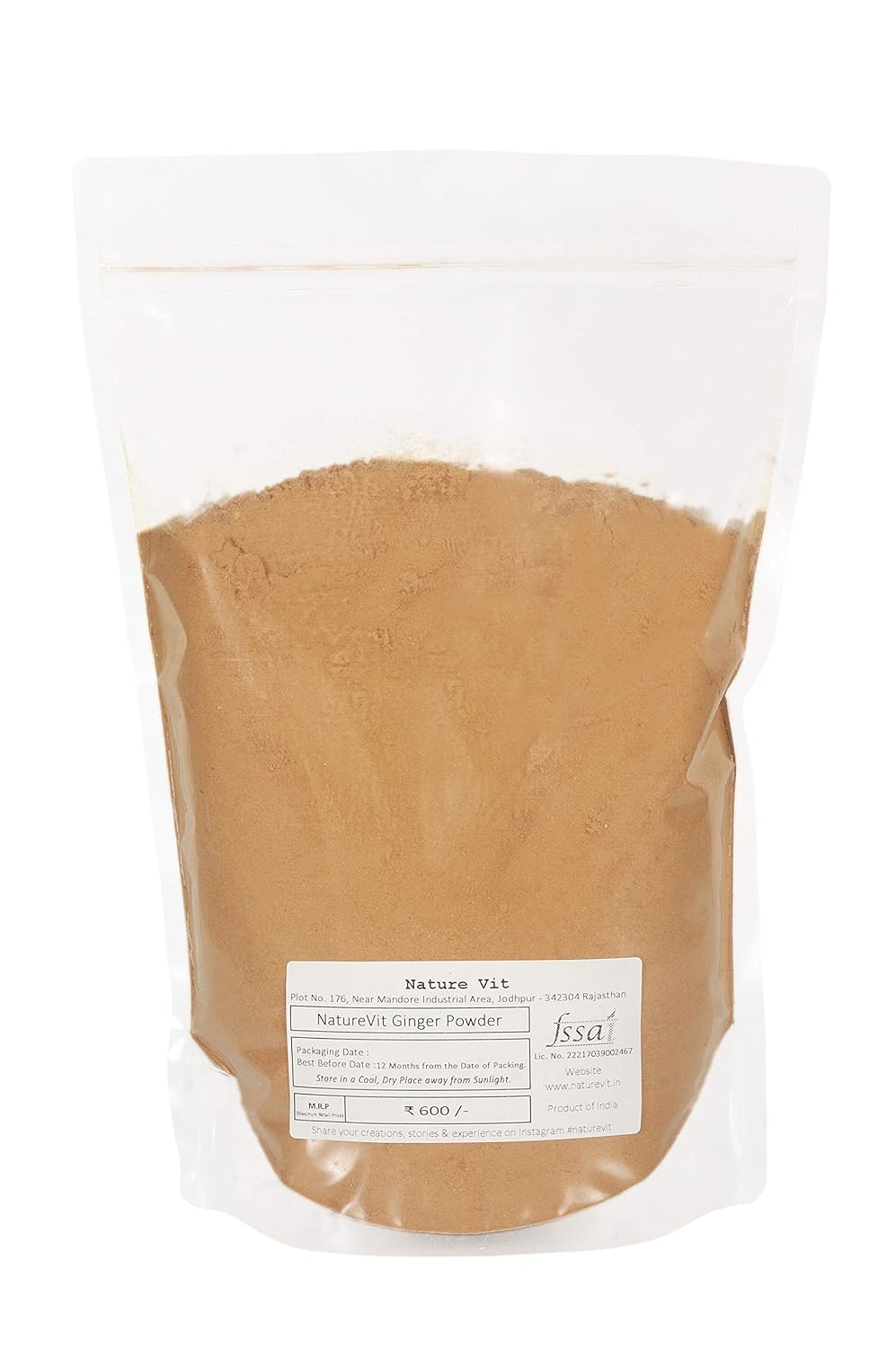 NatureVit Dried Ginger Powder, 1kg
