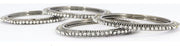 NMII Non-Precious Metal Base Metal and Curved Shaped Studded with Zircon Gemstone Glossy Finished Bangle/Kada Set For Women and Girls