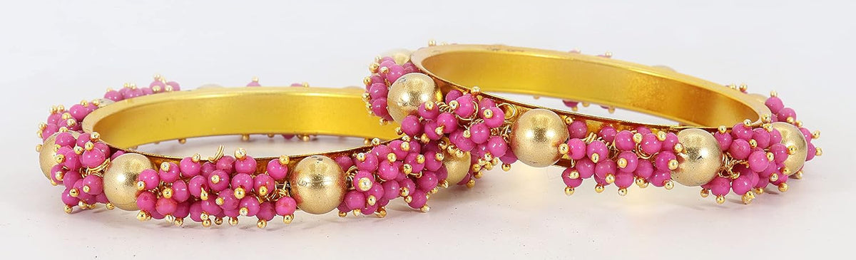NMII Metal and Zircon Studded Kadaa set for Women/Girls