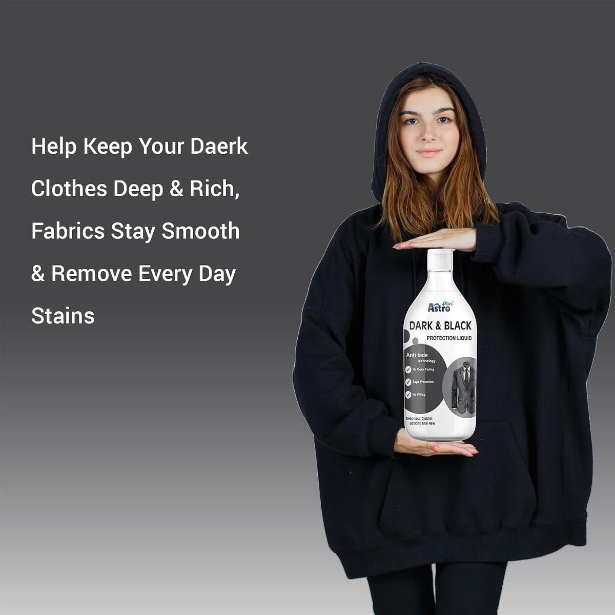Astro Plus+ Black Protection Antifade Laundry Solution for Vibrant and Lasting Dark Fabrics