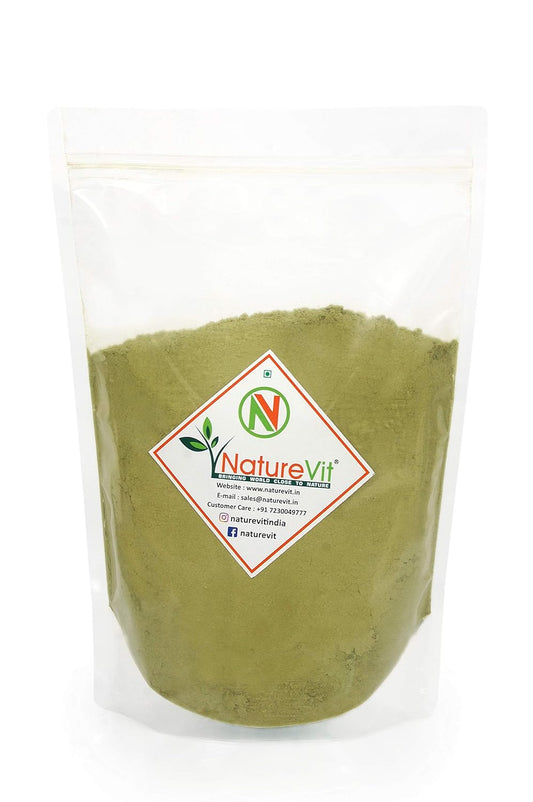 NatureVit Wheatgrass Powder, 400g | Vegan, Non-GMO, Gluten-Free | Rich in Fiber, Chlorophyll, Fatty Acids & Minerals | Superfood