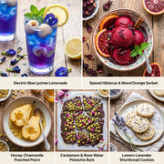 BLUE TEA - Herbal Harmony Tea Gift 2025 (5 Flavour Tea - 160gm) | Butterfly Pea, HIbiscus, Rose, Chamomile, Lavender | Caffeine Free - Herbal Tea