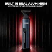 BEARDO Godfather Premium Trimmer Kit for Men | Full Body Grooming Kit with 6 Magnetic Attachments | 8000 RPM Motor, 120 Min Runtime, Travel Lock | Self-Sharpening Blades, Aluminium Body