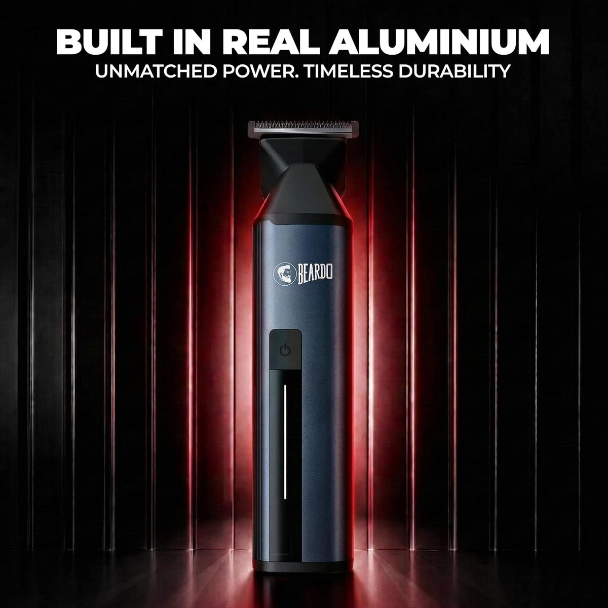 BEARDO Godfather Premium Trimmer Kit for Men | Full Body Grooming Kit with 6 Magnetic Attachments | 8000 RPM Motor, 120 Min Runtime, Travel Lock | Self-Sharpening Blades, Aluminium Body