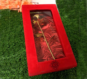 DSH CRAFTING YOUR CURIOSITY Golden Rose with Beautiful Gift Box Artificial Flower Best for Birthday Friendship's Day.