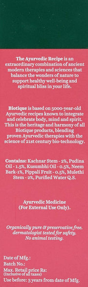 Biotique Bio Bhringraj Fresh Growth Therapeutic Oil, 200ml and Biotique Bio Mountain Ebony Vitalizing Serum For Falling Hair Intensive Hair Growth Treatment, 120ml (Pack of 2)