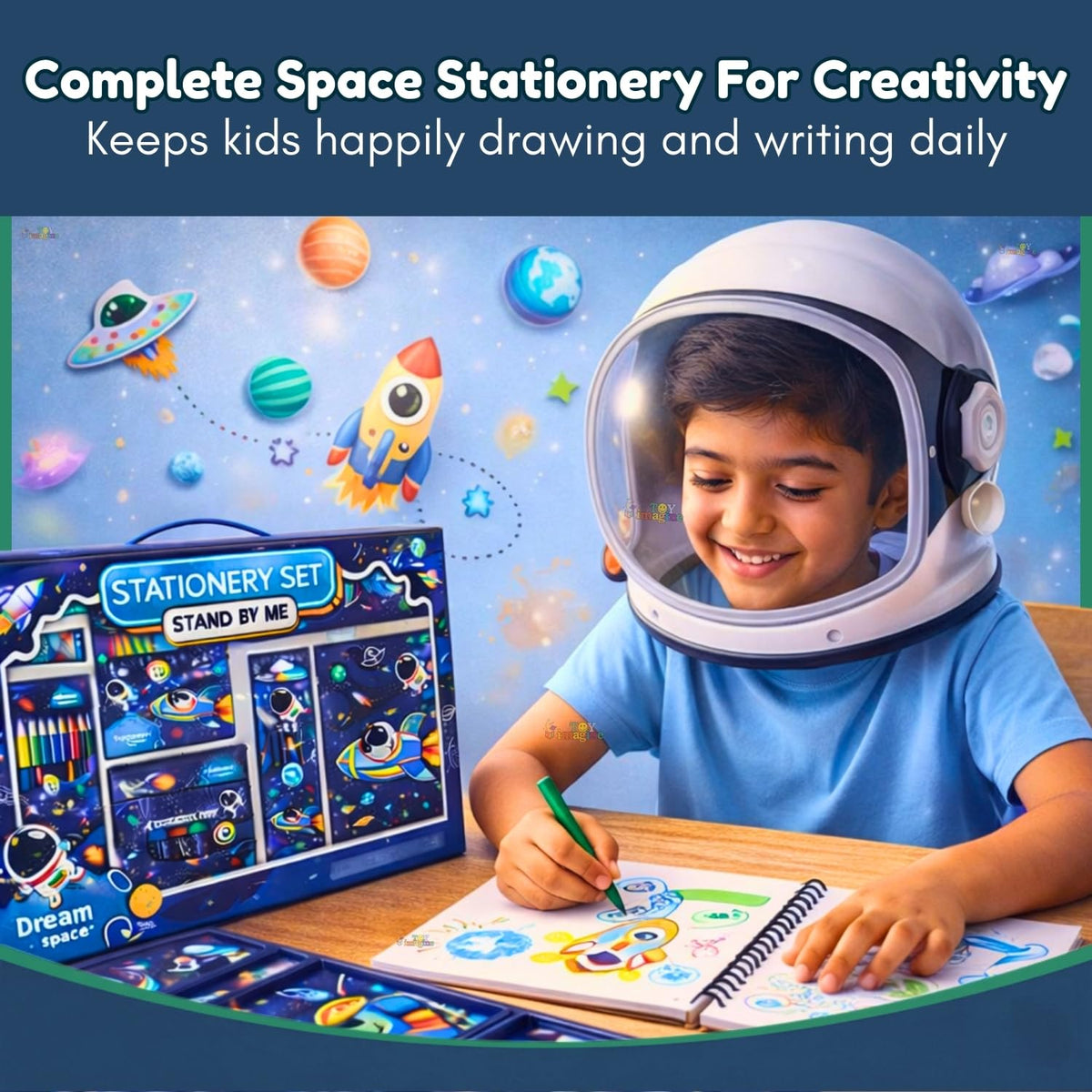 Toy Imagine Dream Space Stationery Kit 41 Pcs