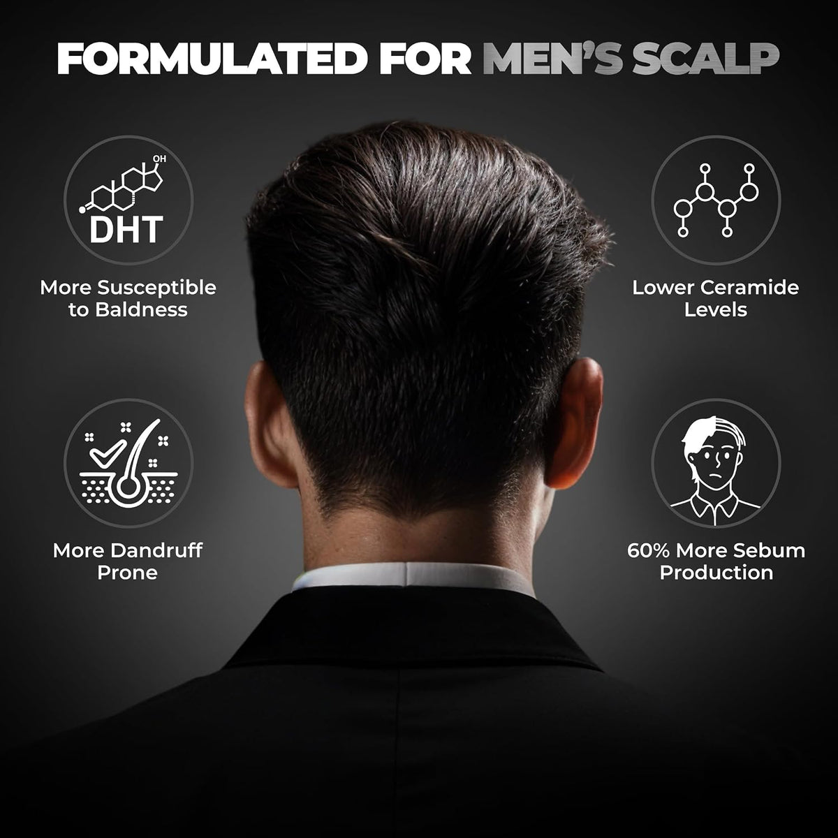 Beardo Grey Fix Kit for Men | Anti-Grey Hair Serum, Beard Oil & Blackout Powder | Reverse Greying, Restore Natural Look | Root Touch Up for Hair | Kit for Men-Set of 3