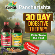 Zandu Pancharishta Ayurvedic Digestive Tonic 900ML | 15 Day Pack | Relief from Regular Gas, Bloating, Acidity & Indigestion From the Root