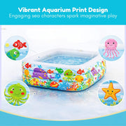 Toy Imagine Kids Tm 6 Ft Big PVC Swimming Pool Play Centre Swim Center Clearview Aquarium Inflatable Pool.Holi