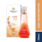 Yardley London Autumn Bloom Perfume Spray Floral Fruity Scent| 90% Naturally Derived| Plumeria & Orange Peony Perfume For Women| 100Ml