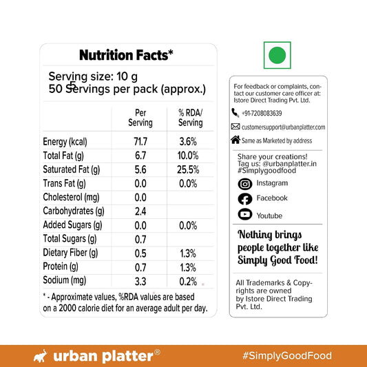 Urban Platter Dried Coconut Shreds 500g (Unsweetened Coarsely Grated, Ideal for Baking, Garnishing & Indian Sweets)