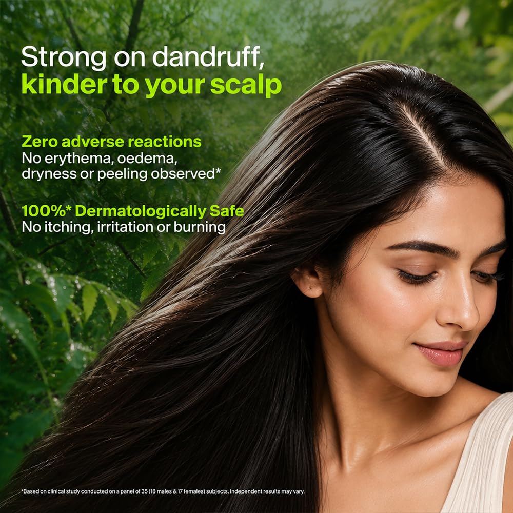 Biotique Fresh Neem Anti Dandruff Shampoo and Conditioner | Controls Dandruff | Eliminates Dryness, Flaking, and Itching | Hair Looks Fresh and Lustrous |Suitable for All Skin Types | 650ml