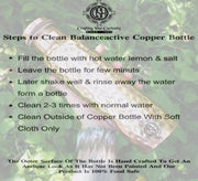 DSH Copper Bottles for 1 Litre Printed with Art Work, Travelling Purpose Bottles, Yoga Ayurveda Healing, 1000 ML (Design SM 5)